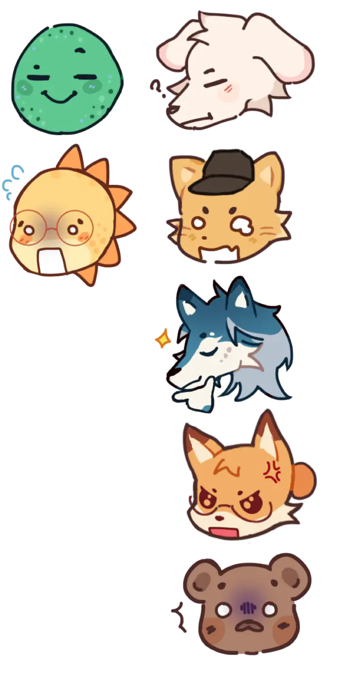 Head Stickers from Honeylyn Guingguing’s reach for the skies archive