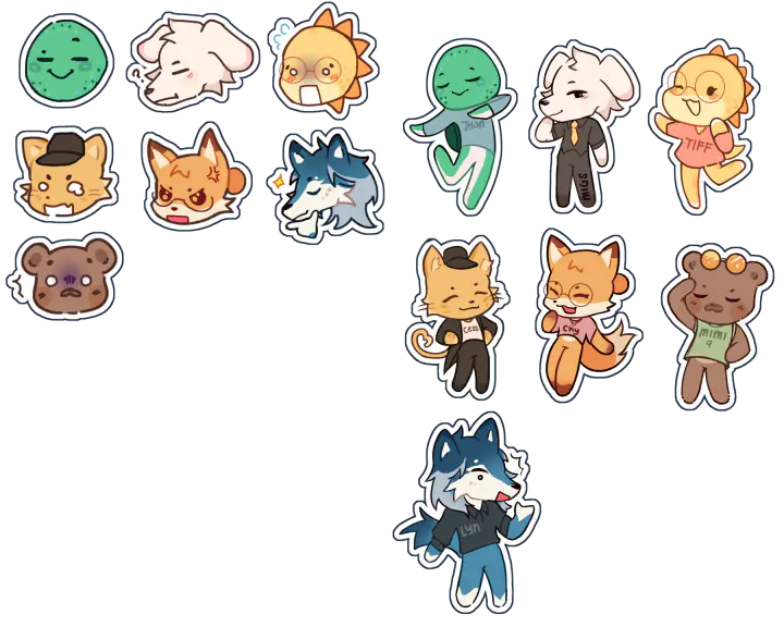 Sticker Spread from Honeylyn Guingguing’s reach for the skies archive